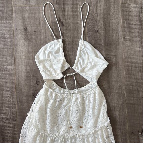 Hello Molly Been Good Maxi Dress White US 4 - Picture 9 of 12